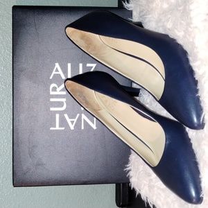 Evie, Navy Leather